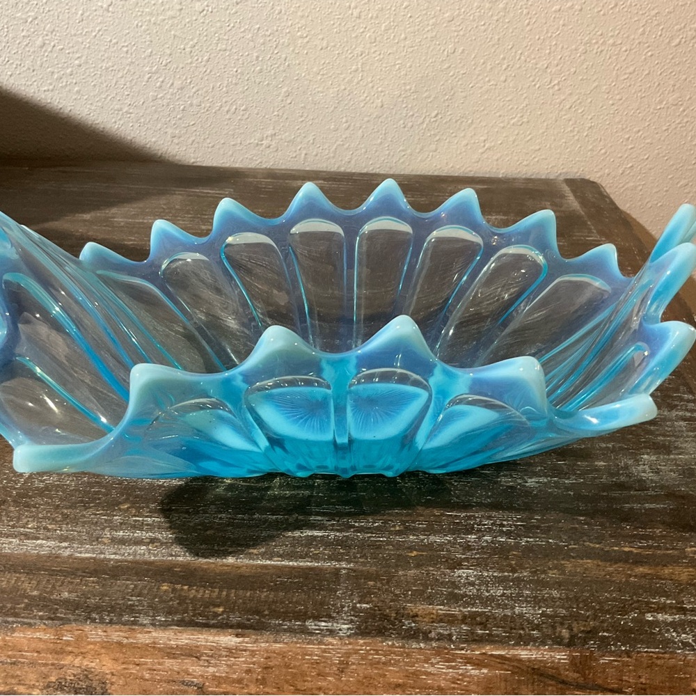 Fostoria Glass Blue Decorative Bowl